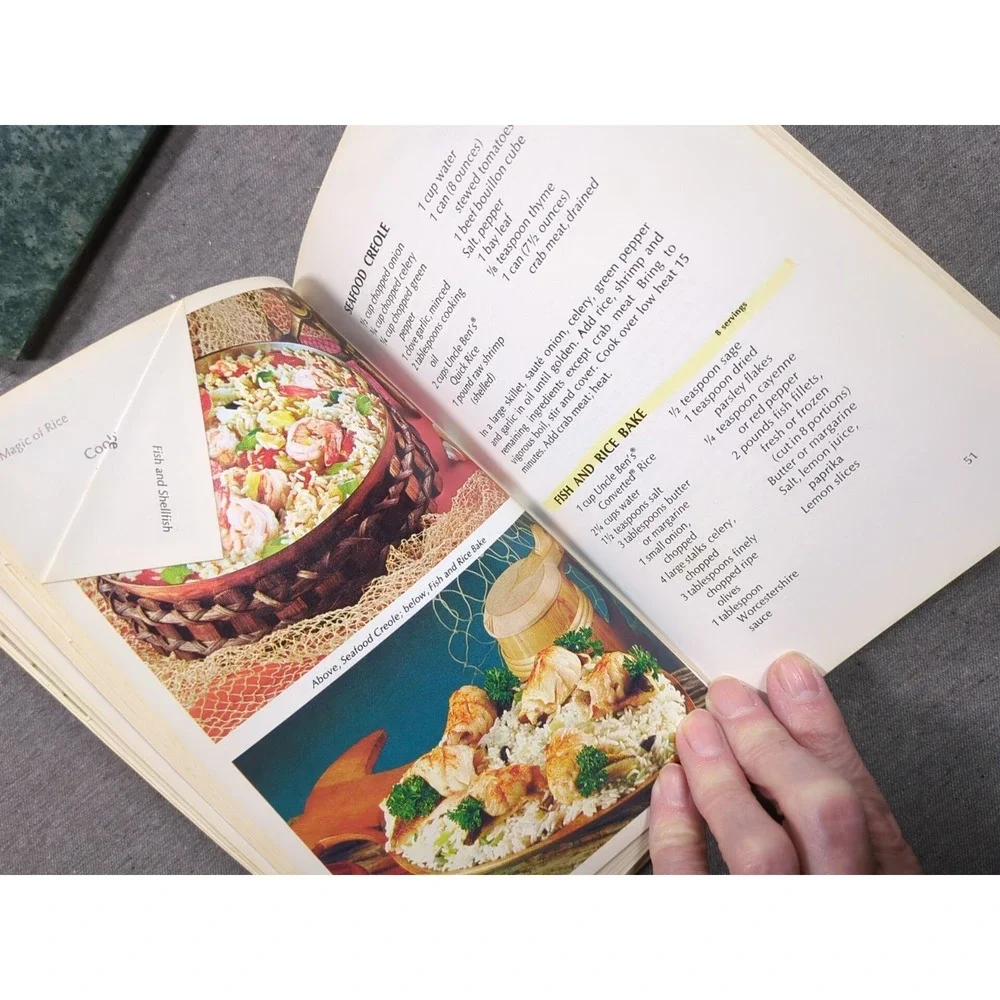 1969‎ Uncle Ben's The Magic Of Rice Cookbook Vintage Hardcover SBN: 87502-004-6